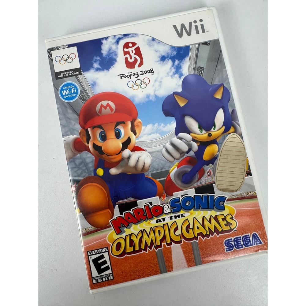 Mario & Sonic at the Olympic Games Nintendo Wii 2008 Beijing SEGA CIB RVL-P-RWSE